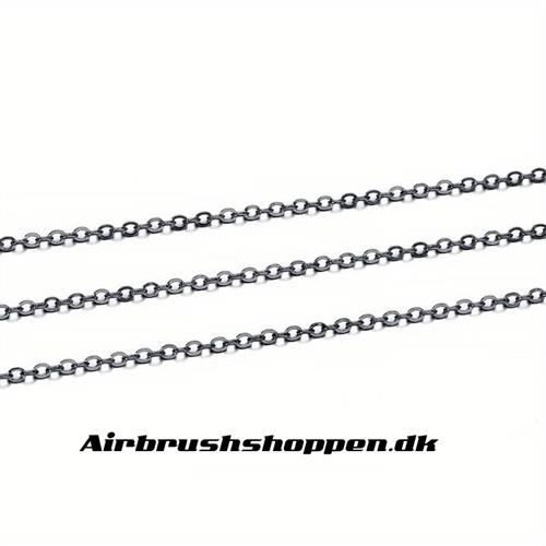 kæde gunmetal i 1,7 mm - 1 meter
